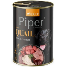 PIPER dog konzerva 400g - prepelica a brusnice